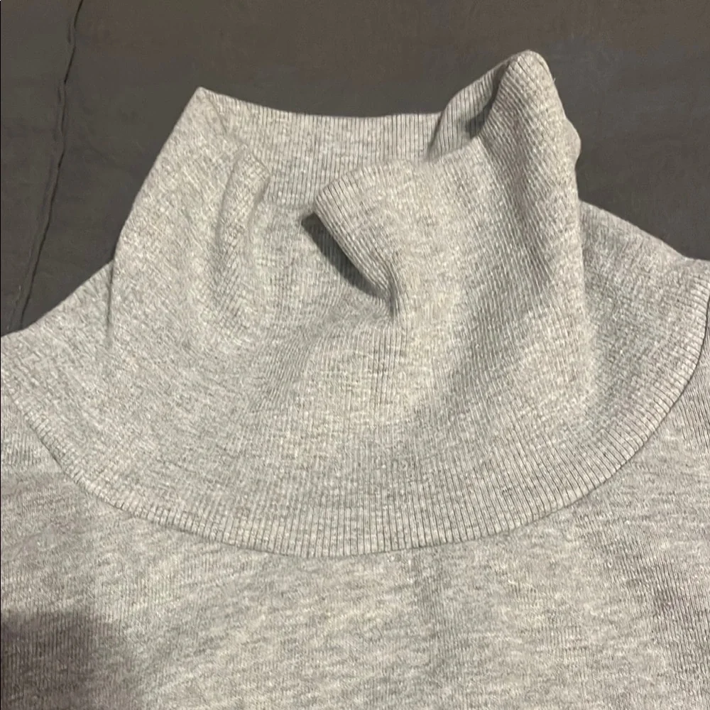 ALO Gray Mock Neck Sweater - Picture 2 of 7
